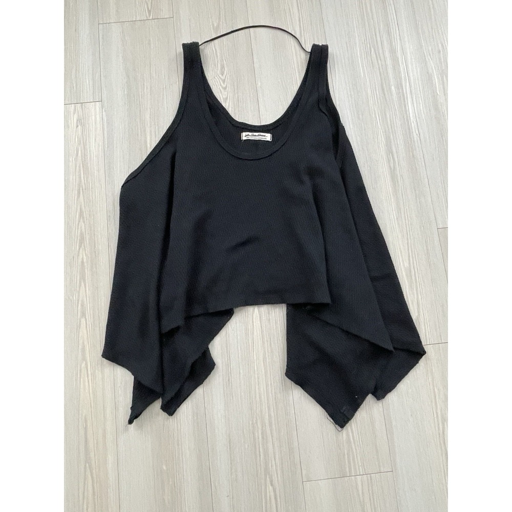 Free People Black Swing Tank Top Size Large Whimsy Goth Halloween